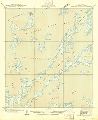 preview thumbnail of historical topo map of St. Bernard County, LA in 1946