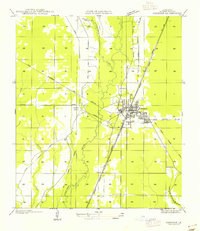 1955 Map of Oakdale, LA