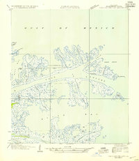 Download a high-resolution, GPS-compatible USGS topo map for Pass A Loutre East, LA (1954 edition)