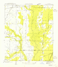 Download a high-resolution, GPS-compatible USGS topo map for Pawnee, LA (1954 edition)