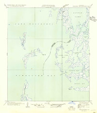 Download a high-resolution, GPS-compatible USGS topo map for Pelican Pass, LA (1954 edition)