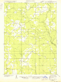 preview thumbnail of historical topo map of Bossier County, LA in 1950