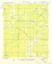 preview thumbnail of historical topo map of Bossier County, LA in 1950