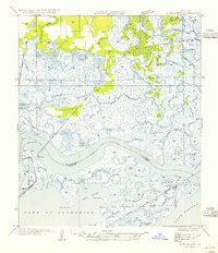 preview thumbnail of historical topo map of St. Tammany County, LA in 1954