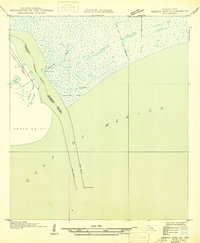 preview thumbnail of historical topo map of Jefferson County, LA in 1946