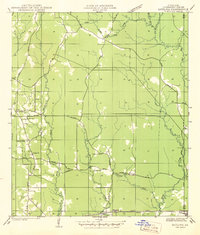 preview thumbnail of historical topo map of Livingston County, LA in 1942