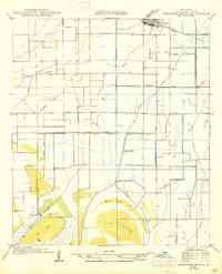 Download a high-resolution, GPS-compatible USGS topo map for Schooner Bayou NE, LA (1946 edition)