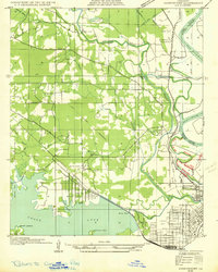 preview thumbnail of historical topo map of Caddo County, LA in 1932