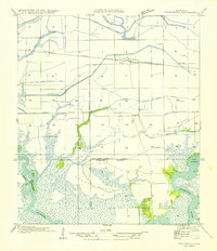 preview thumbnail of historical topo map of Jefferson Davis County, LA in 1954
