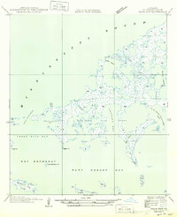 Download a high-resolution, GPS-compatible USGS topo map for Three Mile Bay, LA (1949 edition)