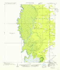 preview thumbnail of historical topo map of Calcasieu County, LA in 1954