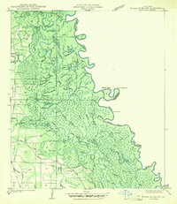 Download a high-resolution, GPS-compatible USGS topo map for Walkiah Bluff, LA (1942 edition)