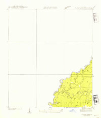 1935 Map of Wilson Lake, 1954 Print