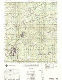 preview thumbnail of historical topo map of Vernon County, LA in 1977