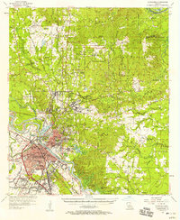 1957 Map of Alexandria, 1958 Print