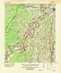 1935 Map of Alto, 1952 Print