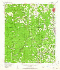 1959 Map of Montpelier, LA, 1963 Print