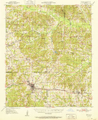 preview thumbnail of historical topo map of Arcadia, LA in 1951