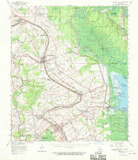 1963 Map of Arnaudville, 1970 Print