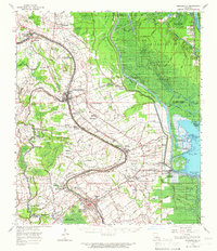 1963 Map of Arnaudville, 1966 Print