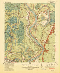 1939 Map of Artonish, 1945 Print