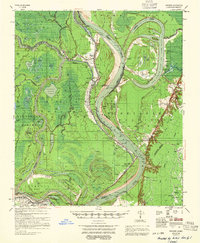 preview thumbnail of historical topo map of Concordia County, LA in 1955