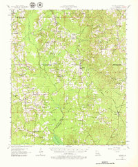 1957 Map of Ashland, LA, 1979 Print