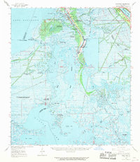 preview thumbnail of historical topo map of Barataria, LA in 1962