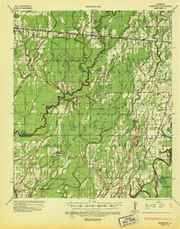 1935 Map of Franklin County, LA, 1936 Print