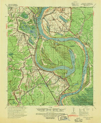 1941 Map of West Feliciana County, LA, 1944 Print