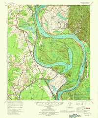 preview thumbnail of historical topo map of Pointe Coupee County, LA in 1967