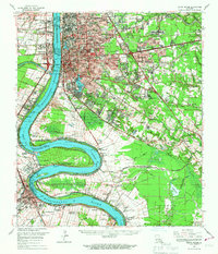 preview thumbnail of historical topo map of Baton Rouge, LA in 1963