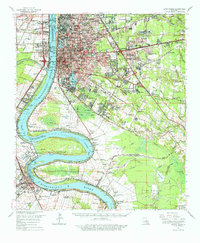 Download a high-resolution, GPS-compatible USGS topo map for Baton Rouge, LA (1977 edition)
