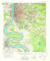 preview thumbnail of historical topo map of Baton Rouge, LA in 1965