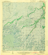 Download a high-resolution, GPS-compatible USGS topo map for Bayou Du Large, LA (1941 edition)