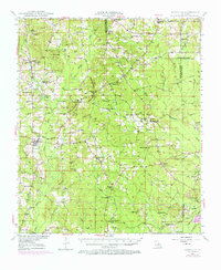 1947 Map of Bienville, 1973 Print
