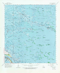 preview thumbnail of historical topo map of Plaquemines County, LA in 1964