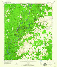 preview thumbnail of historical topo map of Beauregard County, LA in 1959