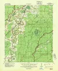 1935 Map of Bonita, 1943 Print