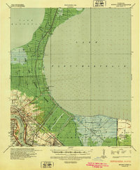 preview thumbnail of historical topo map of St. John the Baptist County, LA in 1936