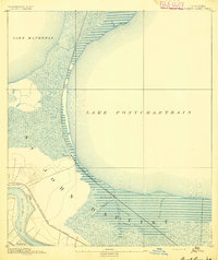 1892 Map of Bonnet Carre