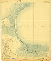 1892 Map of Bonnet Carre, 1898 Print