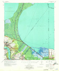 preview thumbnail of historical topo map of St. John the Baptist County, LA in 1969
