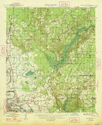 1948 Map of Bossier City, LA