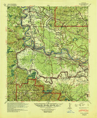 Download a high-resolution, GPS-compatible USGS topo map for Boyce, LA (1945 edition)