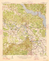 preview thumbnail of historical topo map of Campti, LA in 1948