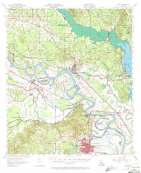 Download a high-resolution, GPS-compatible USGS topo map for Campti, LA (1971 edition)