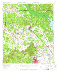 Download a high-resolution, GPS-compatible USGS topo map for Campti, LA (1965 edition)