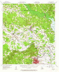 preview thumbnail of historical topo map of Campti, LA in 1957