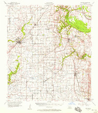 Download a high-resolution, GPS-compatible USGS topo map for Carencro, LA (1958 edition)